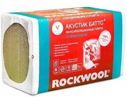 Rockwool АКУСТИК БАТТС 50 мм (0,3 м3)