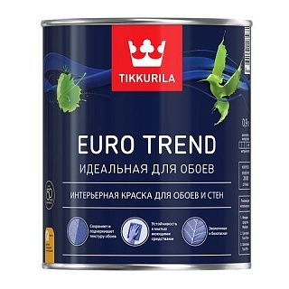 Моющаяся краска для обоев и стен Euro trend база А