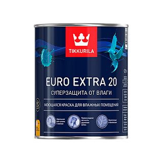 Моющаяся краска для влажных помещений Euro Extra 20 база А