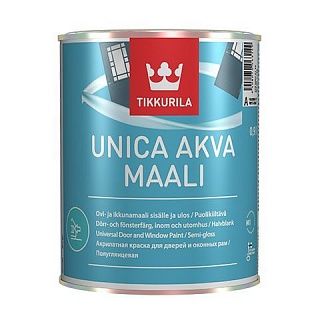Акрилатная краска для дверей и оконных рам Unica Akva Maali база С